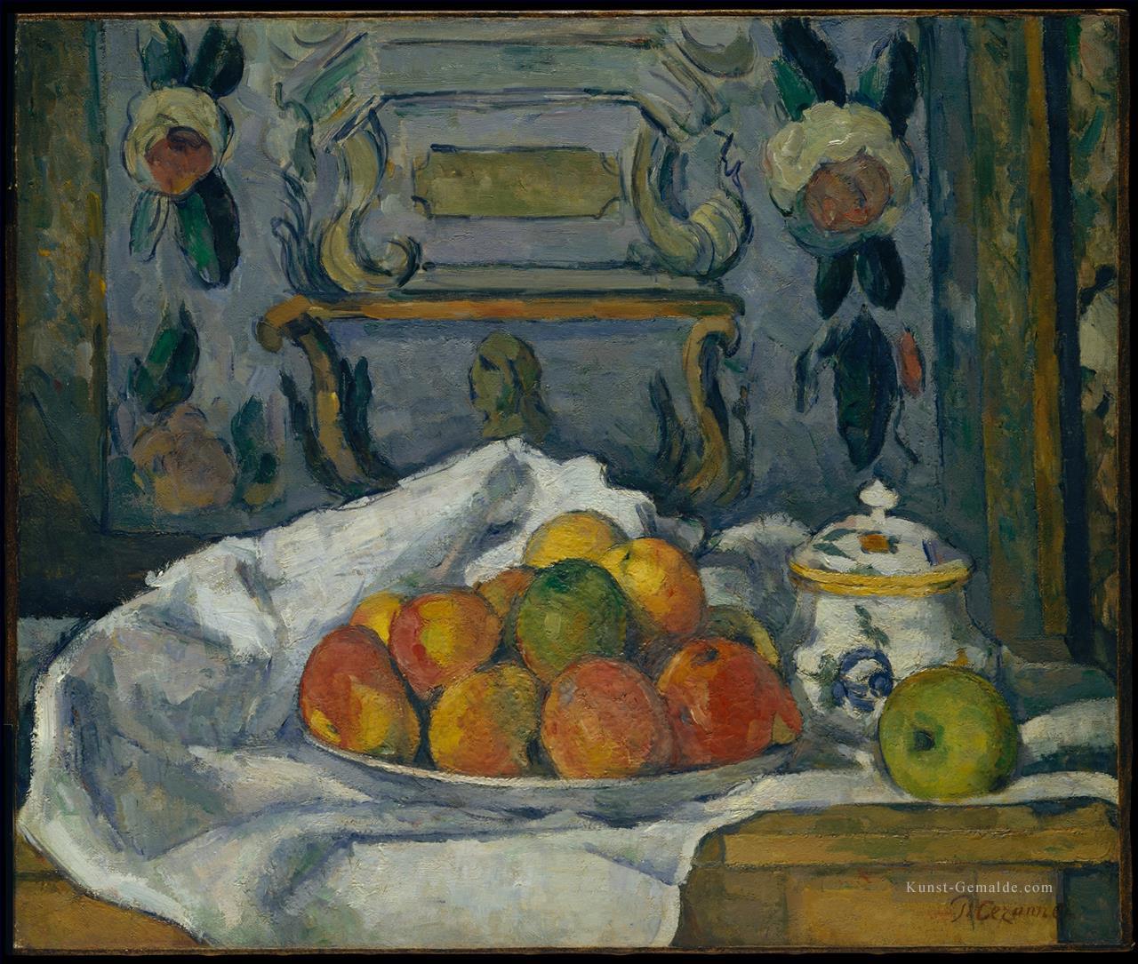 Schüssel mit Äpfeln Paul Cezanne Ölgemälde